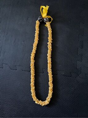 Handcrafted Yellow Shell Lei/Necklace - Authentic from Lahaina, HI